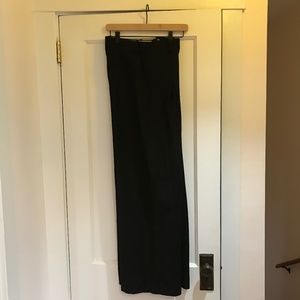 JCrew Wide Leg Wool Black Trousers